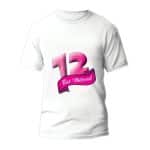חולצה לבר מצווה דגם 1 "12 בת מצווה" - ספידפרינט חולצות מודפסות