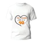 חולצה ליום הולדת דגם "לוקח 60 שנה כדי להראות טוב כמוני" - ספידפרינט, חולצה מודפסת