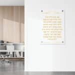 אנא בכוח רקע לבן / שקוף כיתוב זהב