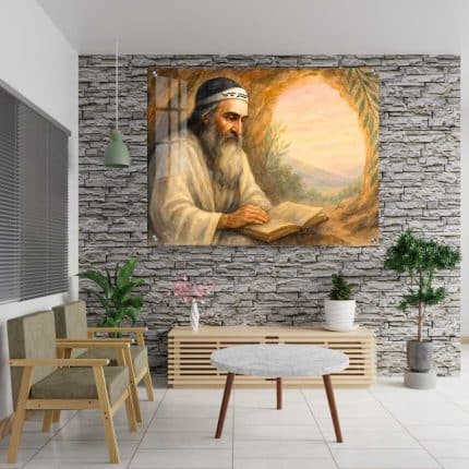 רבי שמעון בר יוחאי לומד בפתח המערה