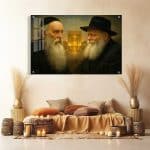 הרבי מלובביץ והאדמו"ר הזקן בבית המקדש דגם 1