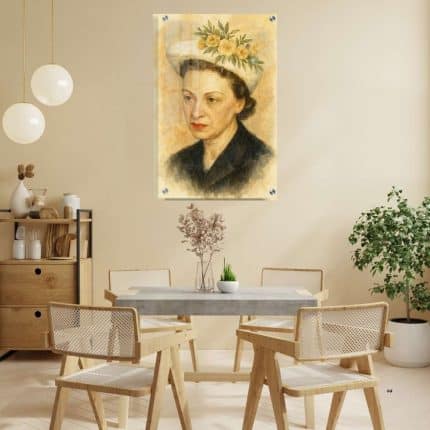 הרבנית חיה מושקא - ציור צבעי מים