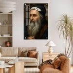 רבי שמעון בר יוחאי - תמונה בסגנון ריאליסטי